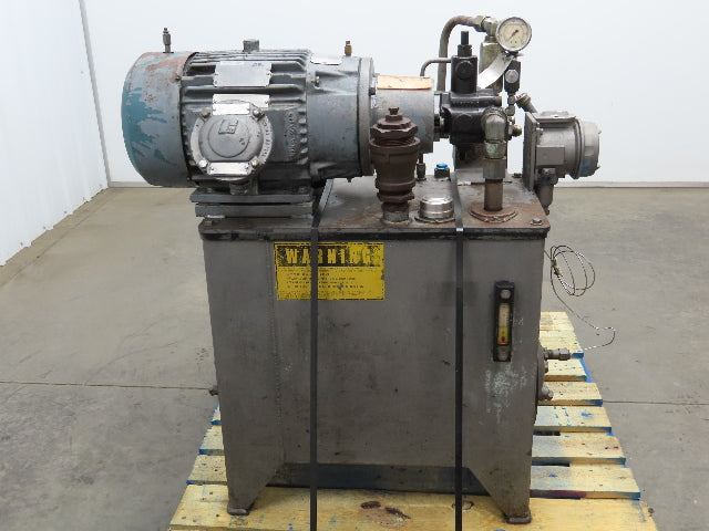 Continental Hydraulic Power Unit 20 Gal 2000psi 8gpm Pump 10hp 460V w/Oil Cooler