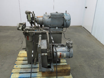 Continental Hydraulic Power Unit 20 Gal 2000psi 8gpm Pump 10hp 460V w/Oil Cooler