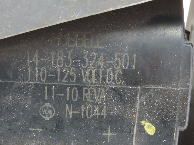 Hubbell HC14-193-100-582 DC Contactor 1000A 600VDC Interlock Relay 125VDC Coil