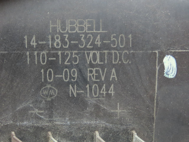 Hubbell HC14-193-100-582 DC Contactor 1000A 600VDC Interlock Relay 125VDC Coil