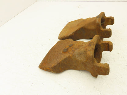 Esco 27S6F Excavator Bucket Teeth Green -No Lock Pins  Lot of 2