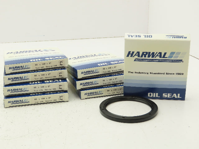Harwal Rotary Shaft Oil Seal 80x100x07 mm Lot of 8