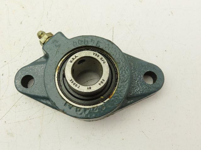 Dodge 123610 2-Bolt Flange Mount Ball Bearing 3/4" Bore Lot of 2