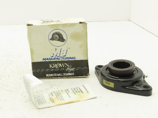 Krown Regal KFC2 25 1 7/16 2- Bolt Flange Mount Ball Bearing 1-7/16" Bore