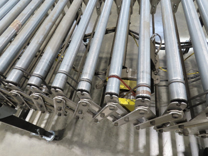 ConveyX 30"x 18-33' Expandable Powered Roller Flex Conveyor Portable 115V