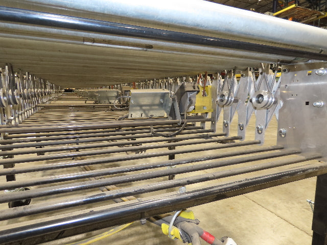 ConveyX 30"x 18-33' Expandable Powered Roller Flex Conveyor Portable 115V