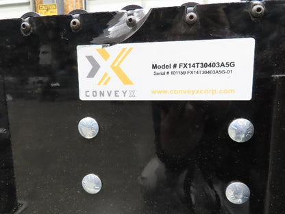ConveyX 30"x 18-33' Expandable Powered Roller Flex Conveyor Portable 115V