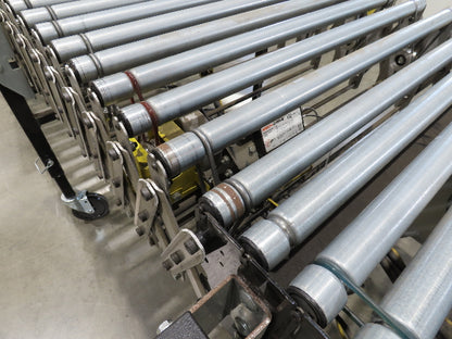 ConveyX 30"x 18-33' Expandable Powered Roller Flex Conveyor Portable 115V