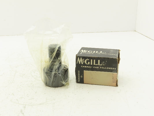 McGill CFH 2 1/2 S Flat Cam Follower Bearing 2.5x1.5" Roller 1.25" Stud Dia