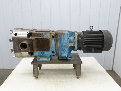Waukesha SPX 130 Positive Displacement Sanitary Pump 3" Tri-Clamp 5Hp 230/460V