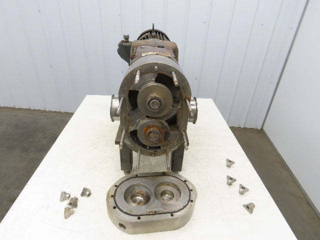 Waukesha SPX 130 Positive Displacement Sanitary Pump 3" Tri-Clamp 5Hp 230/460V
