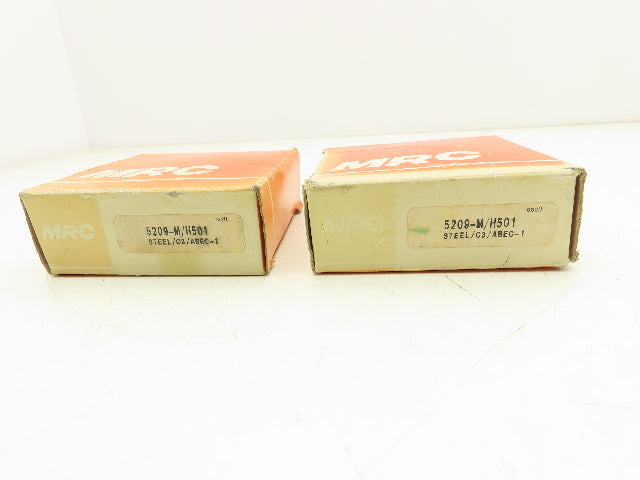 MRC 5209-M/H501 Double Row Ball Bearing 45 mm ID 85 mm OD Lot of 2