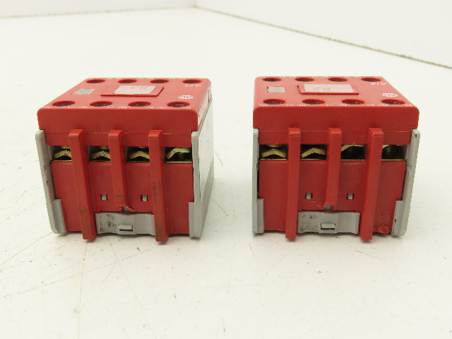 Allen Bradley 100S-F Safety Contactor 10A GuardMaster Aux Contact Block Lot of 2