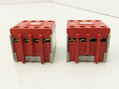 Allen Bradley 100S-F Safety Contactor 10A GuardMaster Aux Contact Block Lot of 2