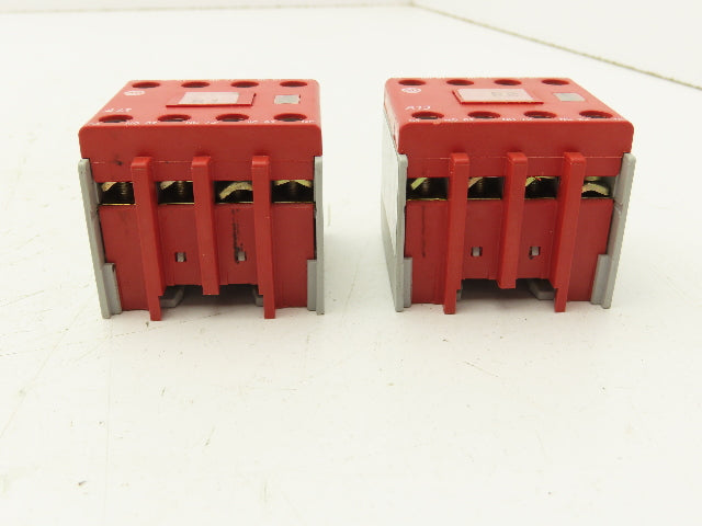 Allen Bradley 100S-F Safety Contactor 10A GuardMaster Aux Contact Block Lot of 2