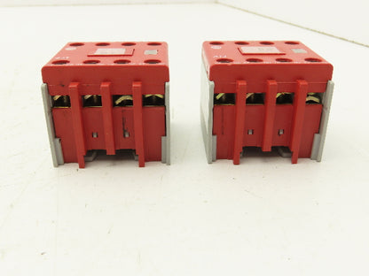 Allen Bradley 100S-F Safety Contactor 10A GuardMaster Aux Contact Block Lot of 2