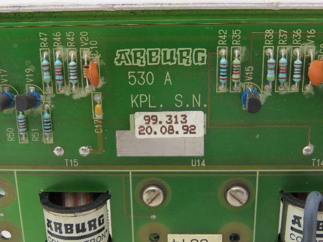 Arburg 530A Relay Board from Injection Molding Machine 50A 240V