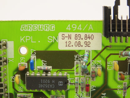 Arburg 494/A Amplifier Circuit Board Card from Injection Molding Machine