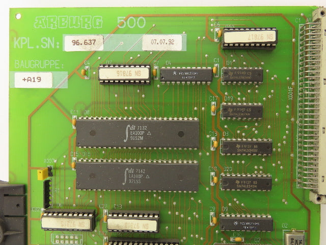 Arburg 500 Circuit Board Slot Card from Injection Molding Machine