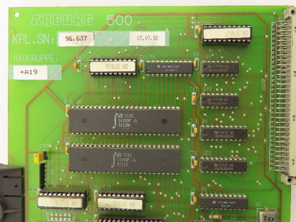 Arburg 500 Circuit Board Slot Card from Injection Molding Machine