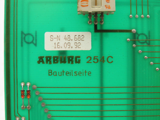 Arburg 254C Circuit Board Slot Card from Injection Molding Machine