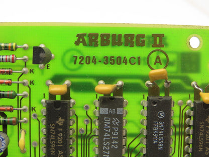 Arburg 7204-3504C1 Circuit Board Temperature Card from Injection Molding Machine