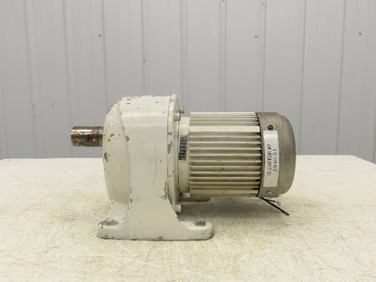 GTR Nissei G3LB-40-160-075 Gearmotor 160:1 Reducer 10.8rpm 1Hp 220V 3PH w/Brake