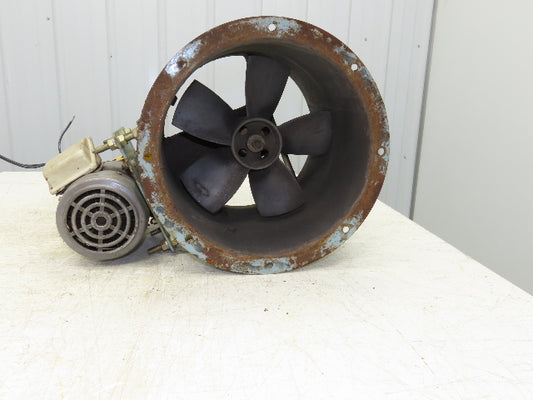 Fulta Electric DBP3M2-3 Tube Axial Blower Fan 12" 1000 CFM 220V 3PH Belt Drive