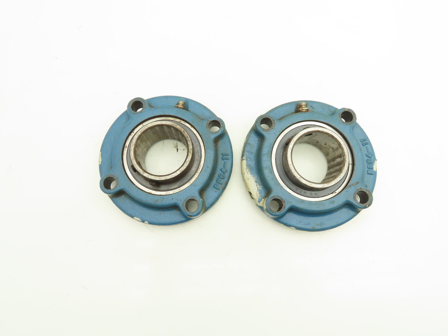 McGill PFC4-11 4-Bolt Flange Mounted Bearing 2-1/4" Bore 3-3/4" OD Lot of 2