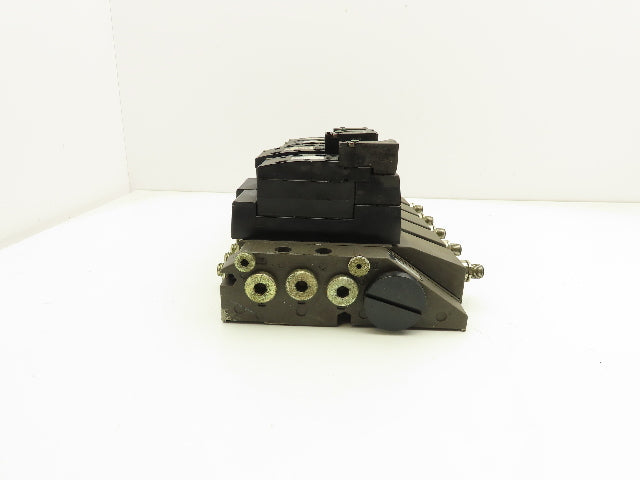 Rexroth 261-108-110-0 Pneumatic 5-Station Manifold Solenoid Valve 24V Coil
