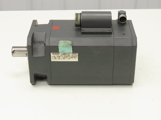 Siemens 1FT6084-8AF71-4TA0 AC Servo Motor 6.2Hp 3000 RPM 270V 3PH IM B5