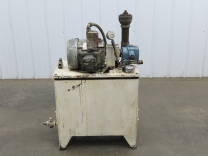 Continental PVR1-8B10 Hydraulic Power Unit 20 Gal 1000psi 8gpm Pump 3Hp 460V