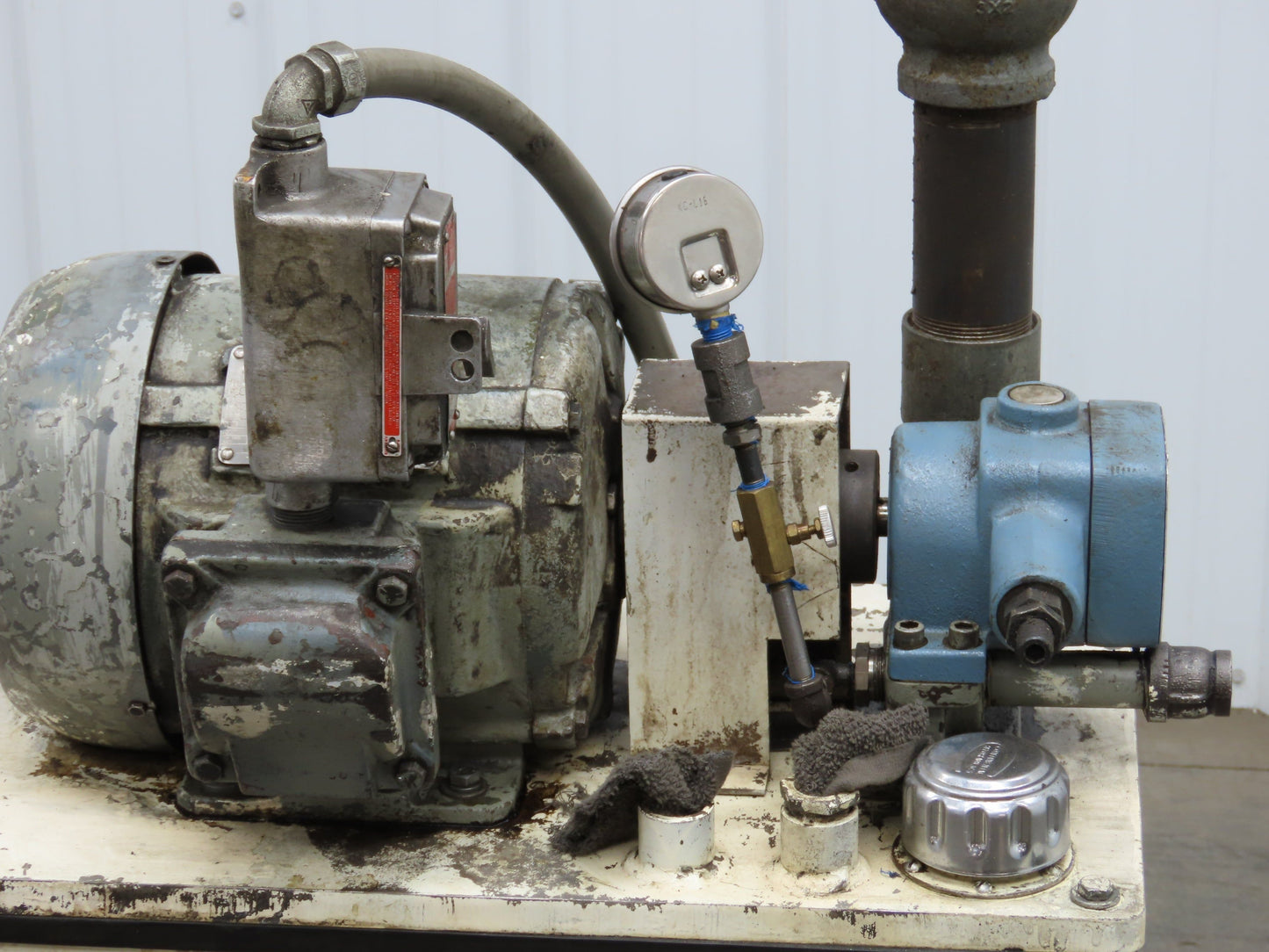 Continental PVR1-8B10 Hydraulic Power Unit 20 Gal 1000psi 8gpm Pump 3Hp 460V