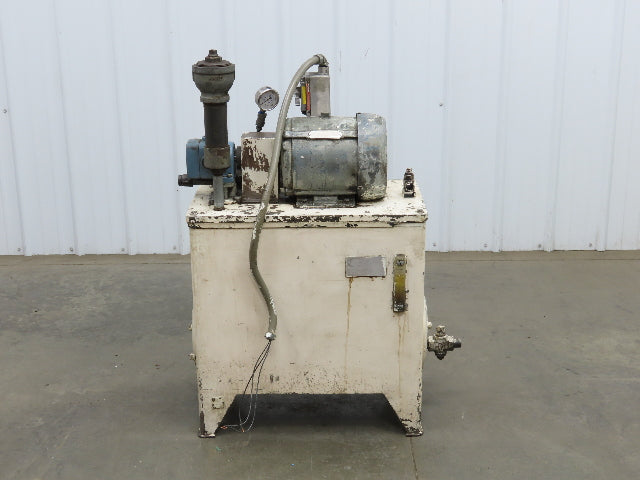 Continental PVR1-8B10 Hydraulic Power Unit 20 Gal 1000psi 8gpm Pump 3Hp 460V