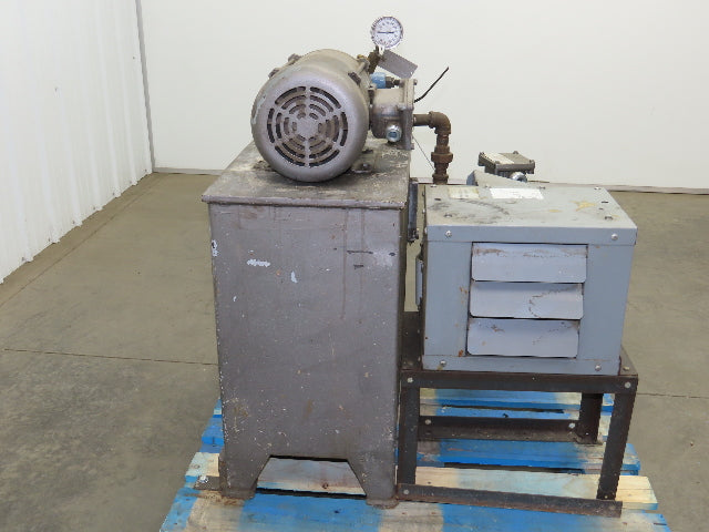 Continental Hydraulic Power Unit 20 Gal 1000psi 8gpm Pump 3Hp 460V w/Oil Cooler
