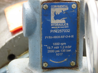 Continental Hydraulic Power Unit 20 Gal 2000psi 8gpm 7.5Hp 460V w/Oil Cooler