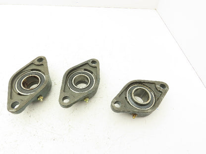 AMI FL207 2-Bolt Flange Take-Up Bearing 1-7/16" Bore  Lot of 3