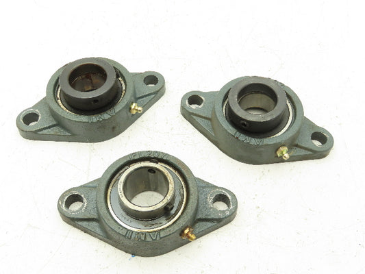 AMI FL207 2-Bolt Flange Take-Up Bearing 1-7/16" Bore  Lot of 3