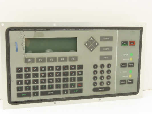 VideoJet Excel 273SE Ink Jet Printer Keyboard Interface Panel LCD Display