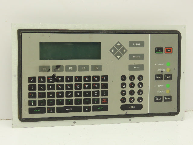 VideoJet Excel 273SE Ink Jet Printer Keyboard Interface Panel LCD Display