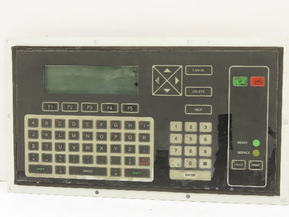 VideoJet Excel Ink Jet Printer Keyboard Interface Panel LCD Display