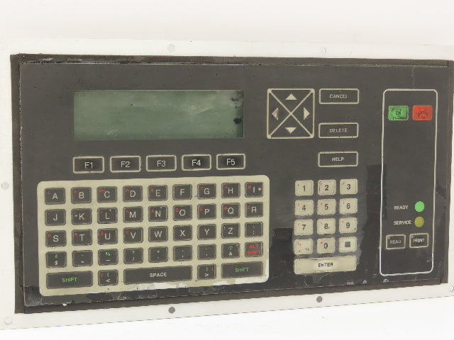 VideoJet Excel Ink Jet Printer Keyboard Interface Panel LCD Display