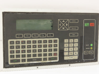 VideoJet Excel Ink Jet Printer Keyboard Interface Panel LCD Display