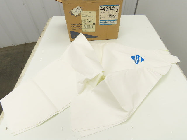 KleenGuard 44304 White XL Liquid Particle Protection Disposal Coverall Box of 22