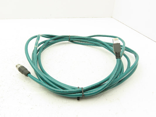 Cognex CCB-84901-2001-05 Code Reader Network Cable 5m Long M12X8 to RJ45