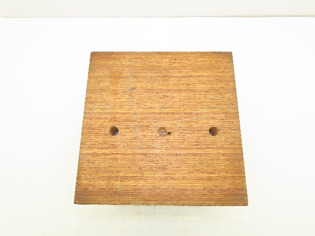 Cast Aluminum and Wood Machined Work Block 8.5"x 8" 25Lb