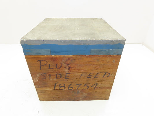 Cast Aluminum and Wood Machined Work Block 8.5"x 8" 25Lb