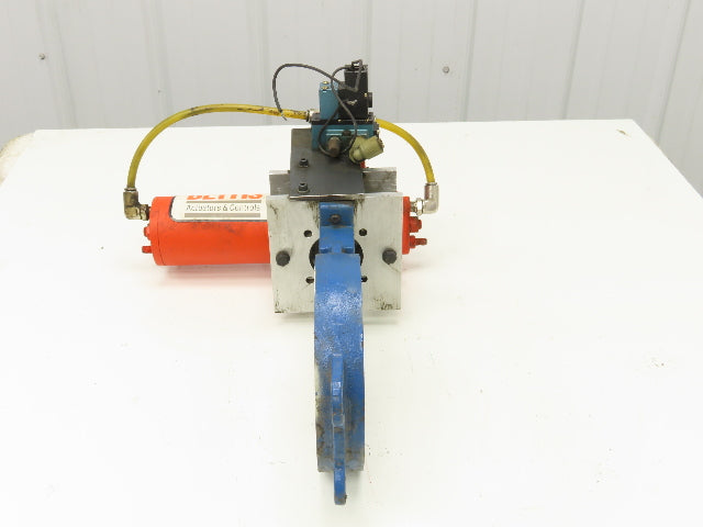 Bettis CBA315 Pneumatic Solenoid Actuated 5" Butterfly Valve 120psi 120V