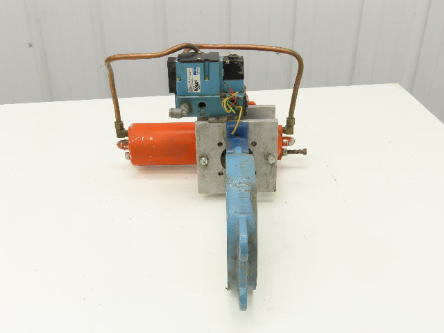 Bettis CB-315 Pneumatic Solenoid Actuated 5" Butterfly Valve 120psi 24VDC