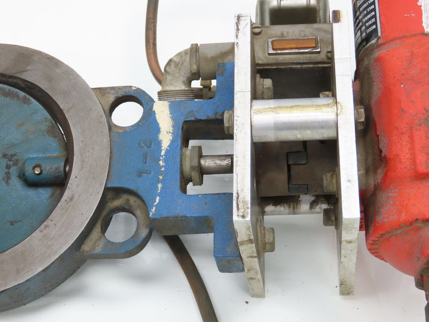 Bettis CB-315 Pneumatic Solenoid Actuated 5" Butterfly Valve 120psi 120V